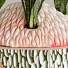 En Hop, 2018, Epoxy, Polyester, Wood, Acrylpaint,  Sanseveria plant, 170 x 60 x 60 cm © Robin Vermeersch