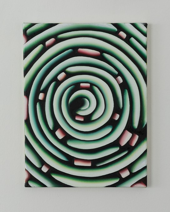 Spiral 3, 2018, Olieverf op doek, 30x40 cm © Robin Vermeersch
