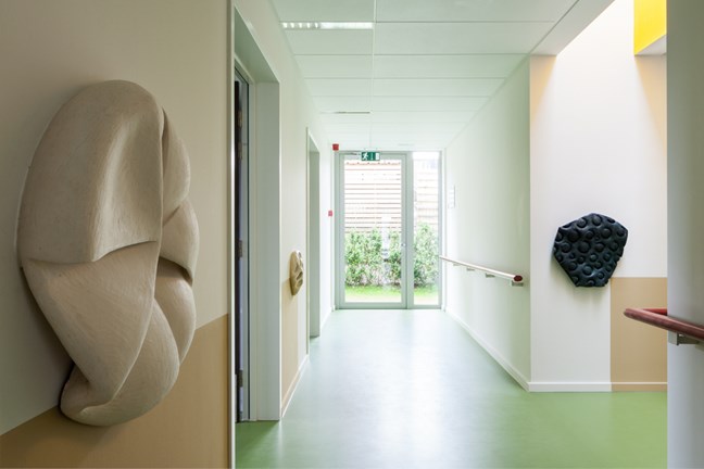 Series of 7 wall sculptures for 7 residential units © Robin Vermeersch