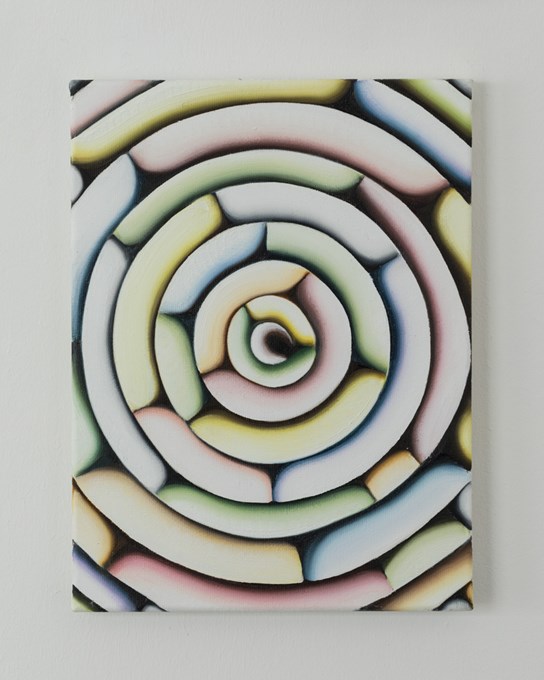 Spiral 2, 2018, Olieverf op doek, 30x40cm © Robin Vermeersch