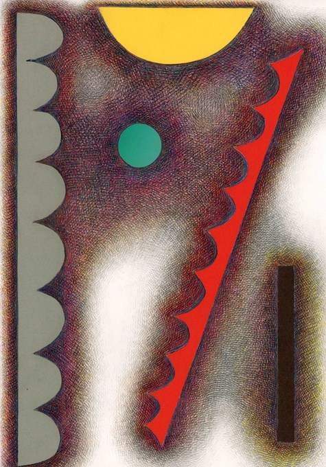Duplo dex / 2020 / colorpencil, poscastick and collage on paper/ 20,5 cm x 29 cm  © Robin Vermeersch