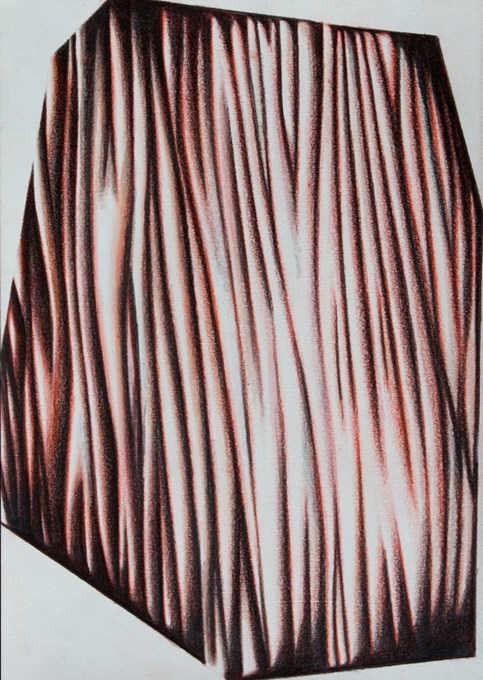 Structured Field, 2008, kleurpotlood en grafiet op papier, 21x30 cm © Robin Vermeersch