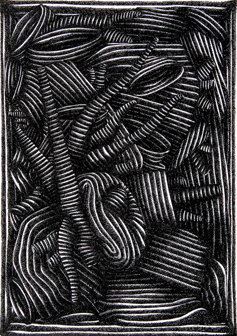 Horror Vacui , 2006, inkt op papier, 21x30cm © Robin Vermeersch