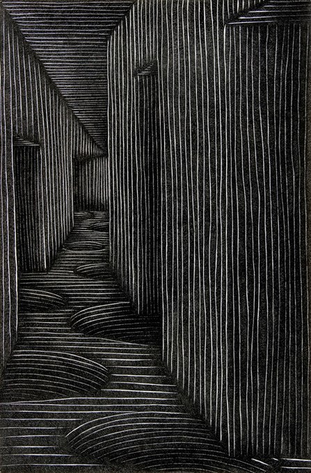Kamer, 2006, inkt op papier, 73x110 cm © Robin Vermeersch