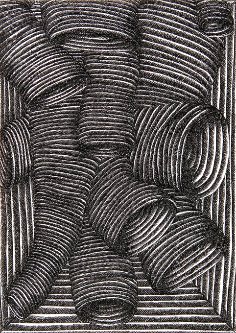 Pipes, 2006, ink on paper, 21x30 cm © Robin Vermeersch